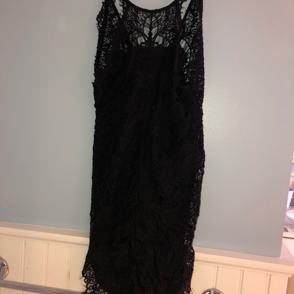black lace bodycon